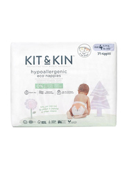 Kit & Kin Eco Diapers Size 4 - 128 Count (4x32)