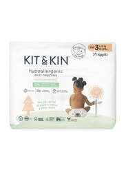 Kit & Kin Eco Diapers Size 3 - 128 Count (4x32)