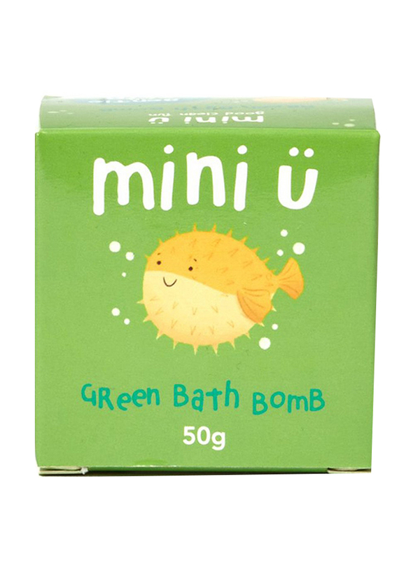 Mini U 50gm Single Bath Bomb for Kids, 3+ Years, Green