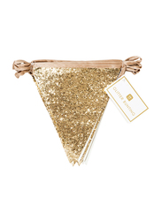 Talking Tables Luxe Glitter Bunting, 3 Meters, Pu Gold