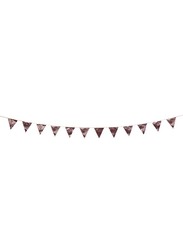 Talking Tables Luxe Glitter Bunting, 3 Meters, Pink