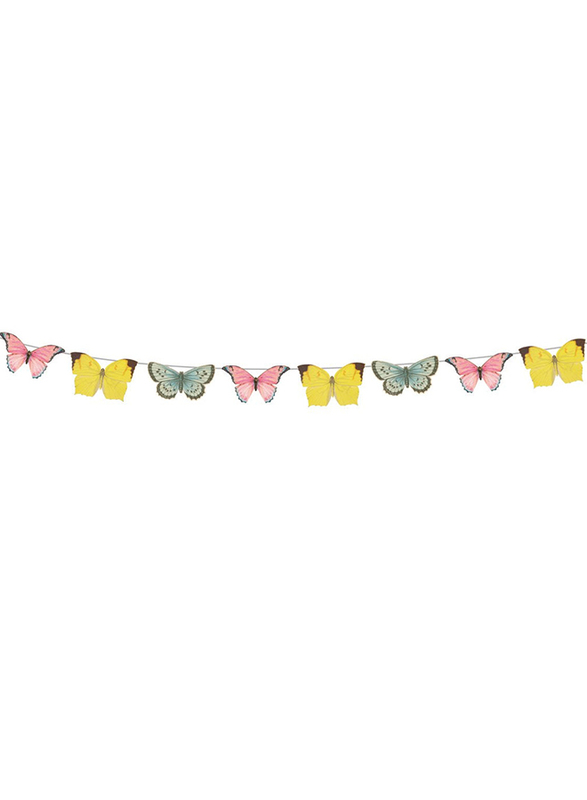 Talking Tables Truly Fairy Mini Butterfly Bunting, 5 Meter, Multicolour