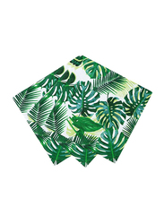 Talking Tables Tropical Fiesta Palm Cocktail Napkin, 20 x 25cm, 20 Pieces, Green