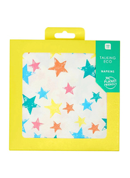 Talking Tables Birthday Brights Star Eco Napkin, 20 x 33cm, 21 Packets, Multicolour