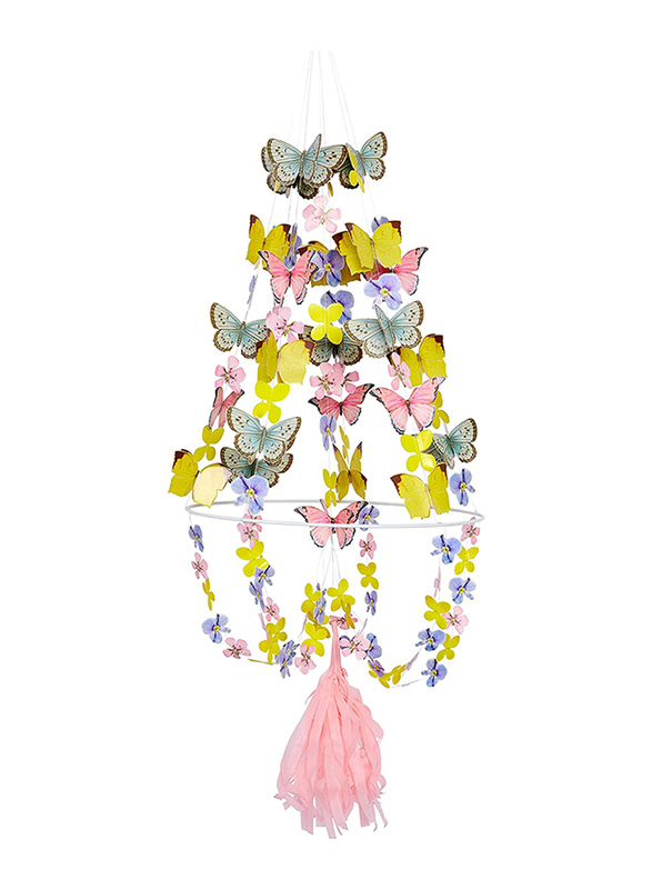 Talking Tables Truly Fairy Butterfly And Floral Chandelier, Multicolour