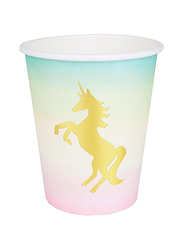 Talking Tables 250ml 12-Piece We Heart Unicorns Paper Cup Set, Multicolour