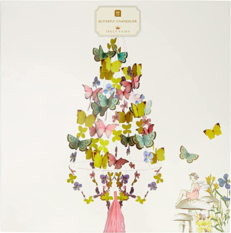 Talking Tables Truly Fairy Butterfly And Floral Chandelier, Multicolour