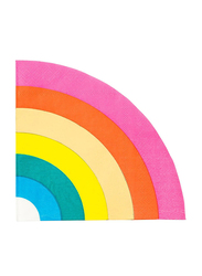 Talking Tables Rainbow Shaped Napkin with Foil, 16 x 29cm, 16 Pieces, Multicolour