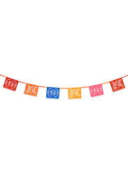 Talking Tables Boho Paper Rectangle Double Pack Bunting, 4 Meters, Multicolour