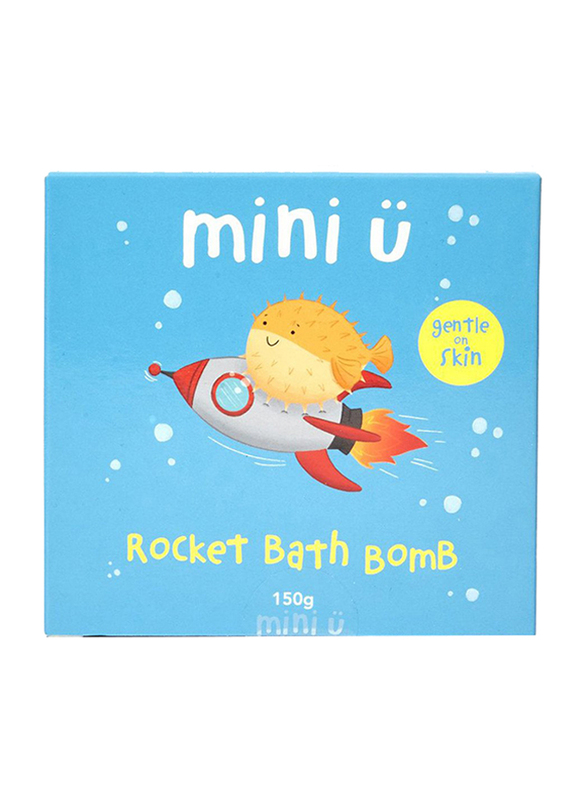 Mini U 150gm Rocket Bath Bomb for Kids, 3+ Years, Blue