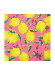 Talking Tables Boho Pink Lemon Napkin, 20 x 33cm, 20 Pieces, Pink/Yellow/Green