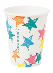 Talking Tables 237ml 8-Piece Birthday Brights Star Home Recyclable Paper Cup Set, Multicolour