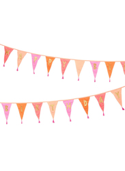 Talking Tables We Heart Birthdays Fabric Embroidered Bunting, 3 Meters, Pink