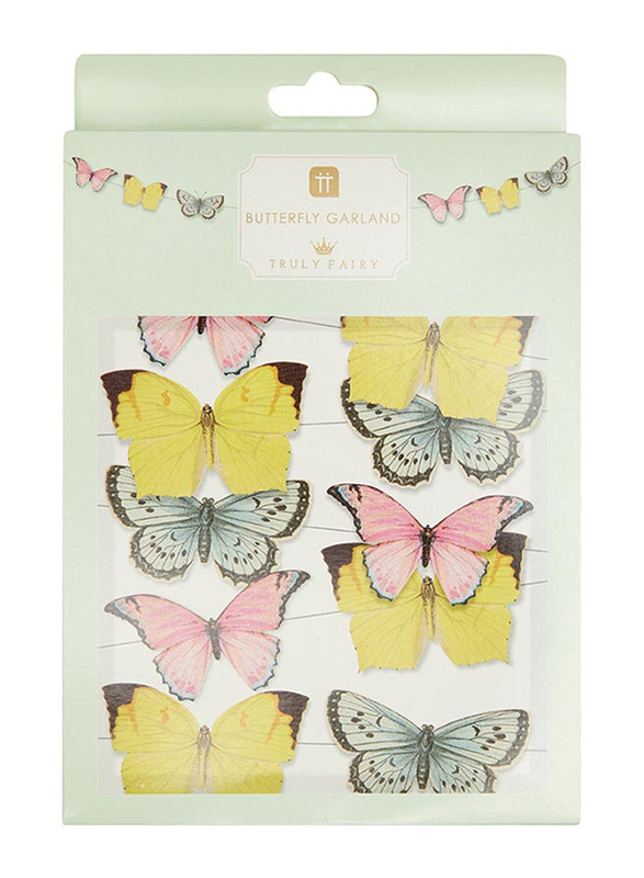 Talking Tables Truly Fairy Mini Butterfly Bunting, 5 Meter, Multicolour