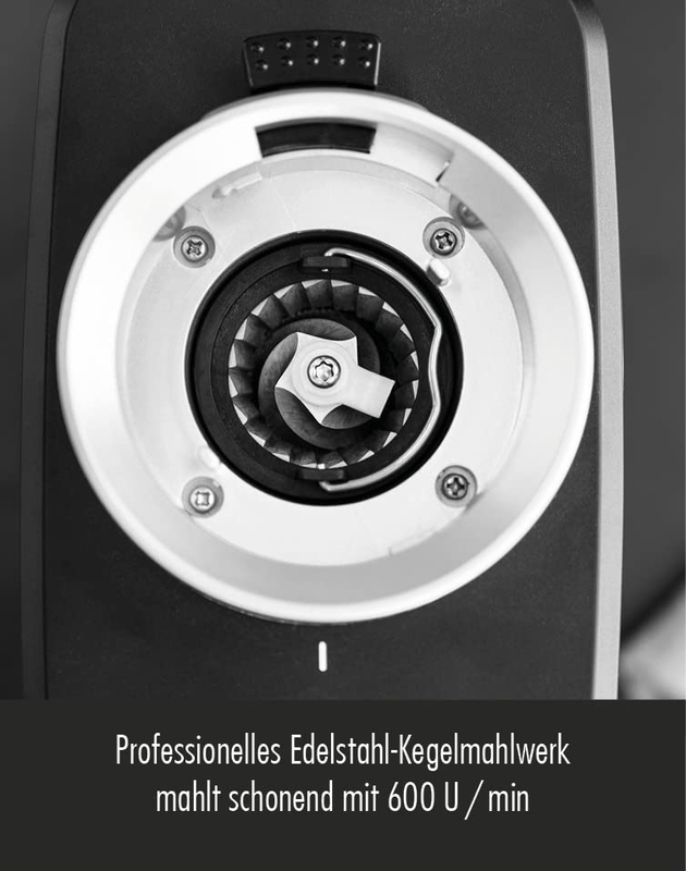 Gastroback Design Digital Coffee Grinder, 180W, Silver/Black