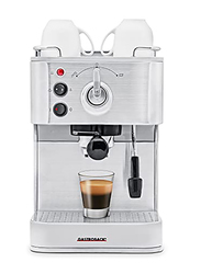 Gastroback Stainless Steel Espresso Plus Coffee Machine, 1250W, Silver