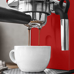 Gastroback Design Stainless Steel Espresso Piccolo And Coffee Maker, 1400W, 42719, Red