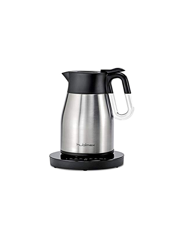Hubimex 1.4L Stainless Steel Thermos Electric Kettle, Silver