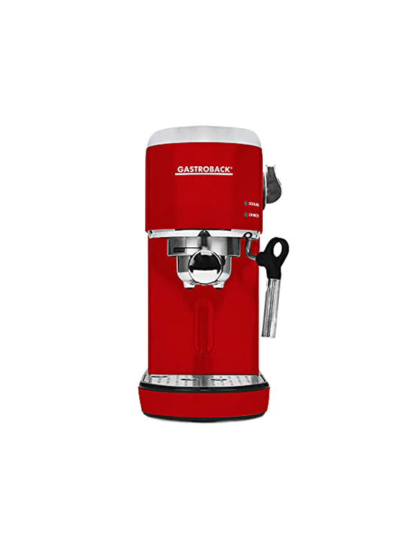 Gastroback Design Stainless Steel Espresso Piccolo And Coffee Maker, 1400W, 42719, Red