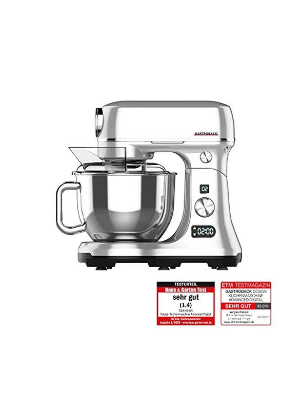 Gastroback Design Advanced Digital Stand Mixer, 600W, Silver