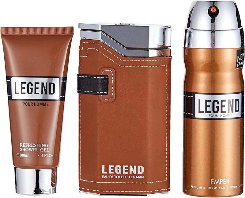

Emper Legend M EDT Perfume 100ml+100SG+200 Deo Set