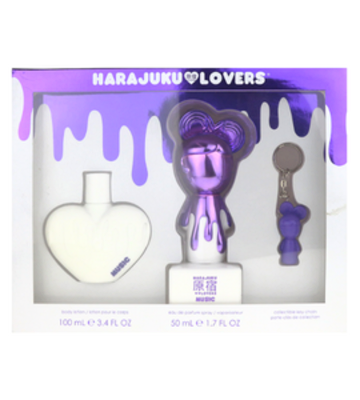 Harajuku Lovers Music 50ml EDP 3 Piece Gift Set