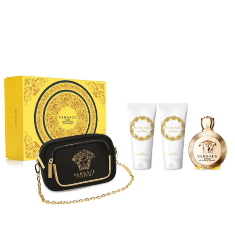 

Versace Eros Femme L EDP Perfume 100 ml +Body Lotion 100 ml +Shower Gel 100 ml +Pouch Set