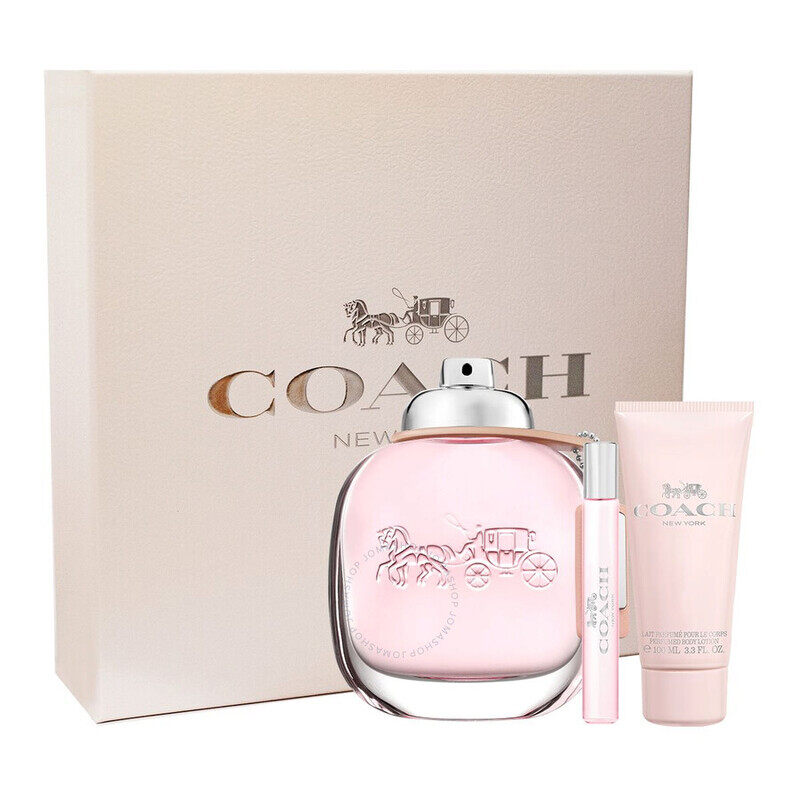 

Coach New York W (EDT Perfume90ml+B/Lotion100ml+EDT Perfume7.5ml) 3Pcs G/Set