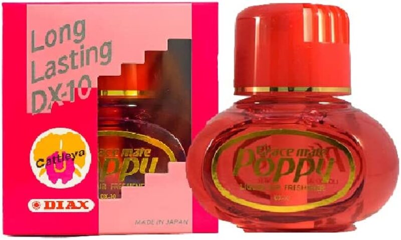 Gracemate Poppy Cattleya Air Freshener Scent 150ml without Led Light Base, Red