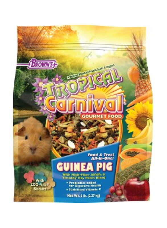 Browns Tropical Carnival Gourmet Guinea Pig Bird Dry Food, 2.27Kg