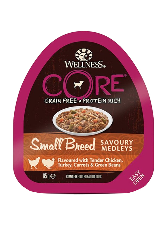 Wellness Core Small Breed Savoury Medleys Tender Chicken & Turkey Dog Dry Food, 85g