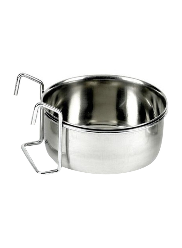 Raintech Coop Cup With Wire Hanger Dog Bowl, 7.5cm, Silver