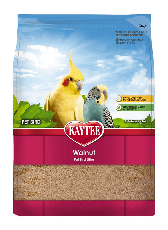 Kaytee Walnut Bedding Bird Litter, 7 lbs, Brown