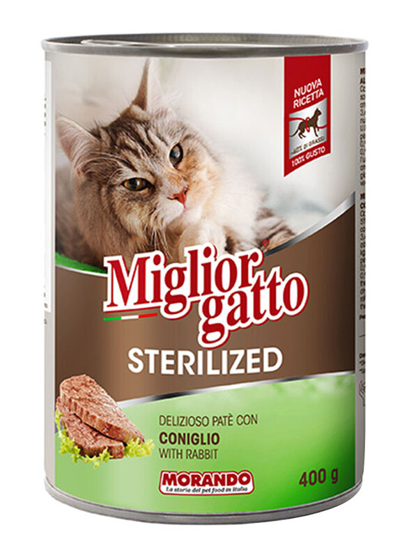 

Miglior Gatto Sterilized Rabbit Cat Wet Food, 400g
