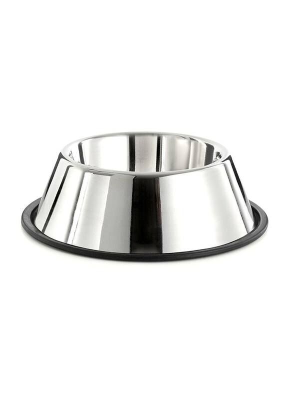 

Raintech Stainless Steel Antiskid Standard Dog Bowl, 23cm, Silver