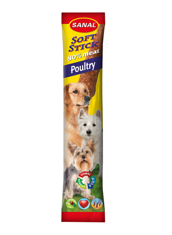 

Sanal Soft Sticks 80% Meat Poultry Dogs Dry Food, 12g