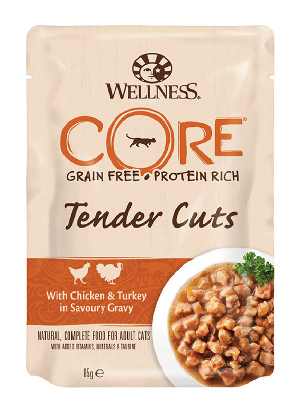 

Wellness Core Tender Cuts Chicken & Turkey Adult Wet Cat Food, 85g