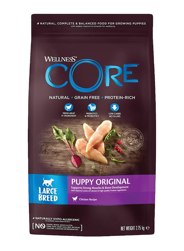 

Wellness Core Large Breed Puppy Original Chicken Recipe Dog Dry Food, 2.75Kg