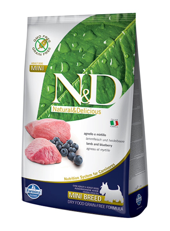 

Farmina N&D Lamb & Blueberry Flavour Dry Mini Adult Dog Food, 2.5Kg