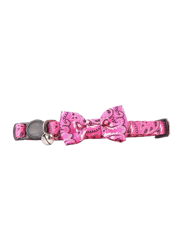 Pawise Cat Collar with Bowknot, Pink