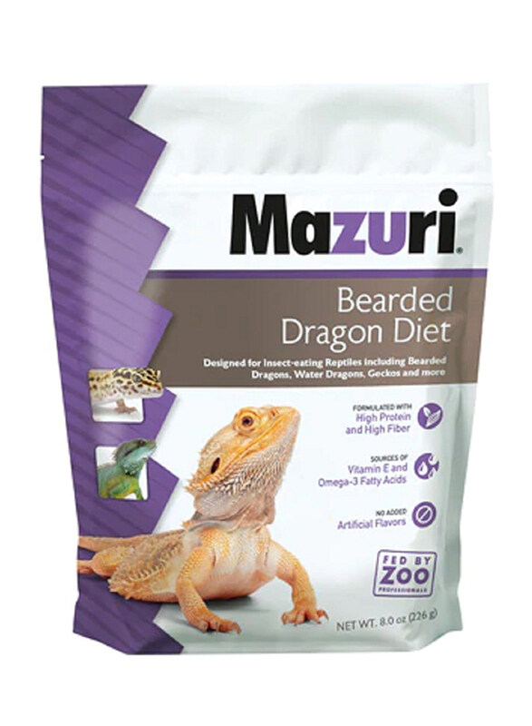 

Mazuri Bearded Dragon Diet Reptiles Dry Food, 12 x 8 Oz.