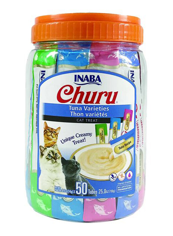 

Inaba Churu Tuna Varieties Treats Cat Wet Food, 50 x 14g