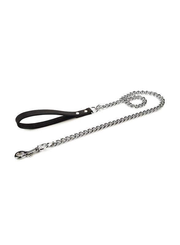 

Beeztees Chrome Dog Leash, 120 x 4cm, Black/Silver