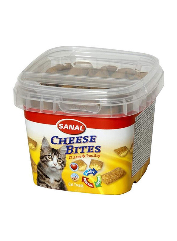 

Sanal Cheese & Poultry Bites Cup Cat Dry Food, 75g