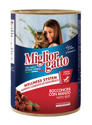 Miglior Chunks Beef Cat Wet Food, 405g