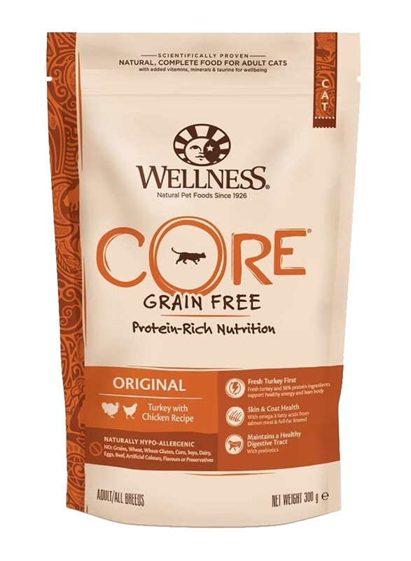 

Wellness Core All Breeds Original Turkey & Chicken Adult Dry Cat Food, 300g