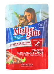 Miglior Gatto with Beef & Carrots Cat Food Pouch, 100g