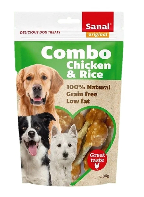 Sanal Chicken & Rice Dog Dry Food, 80g