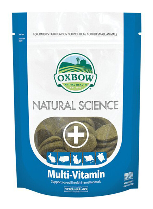 

Oxbow Natural Science Multi-Vitamin Small Animal Supplement, 120g, Brown