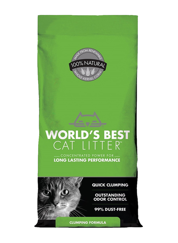 World's Best Cat Litter Clumping Formula Litter, 8Lbs, Green